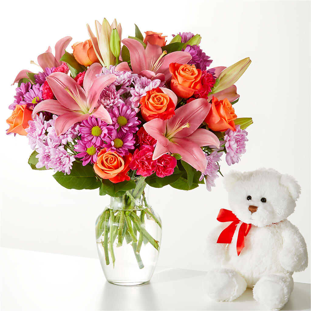 One and Only Bouquet and Bear Bundle – Bird Of Paradise Flowers, Bristol PA