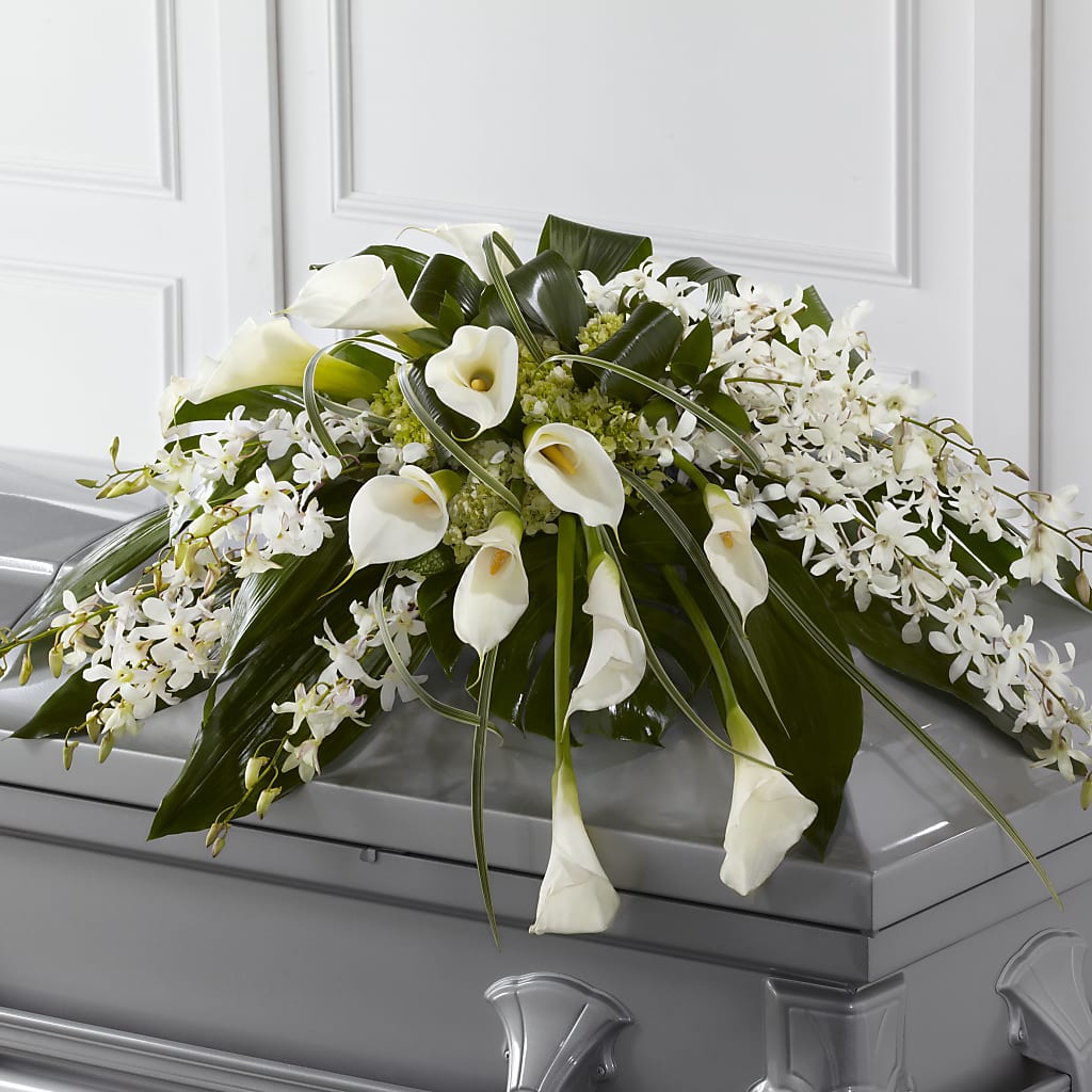 Angel Wings Casket Spray – Bird Of Paradise Flowers, Bristol PA