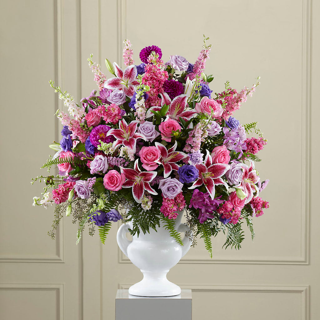 Peaceful Tribute Arrangement – Bird Of Paradise Flowers, Bristol PA
