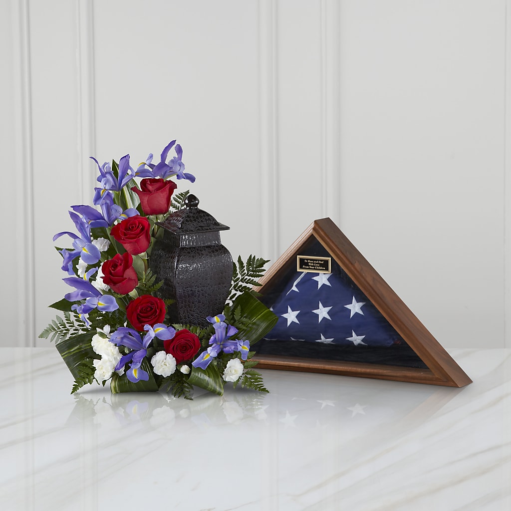 Patriotic Tribute Arrangement – Bird Of Paradise Flowers, Bristol PA