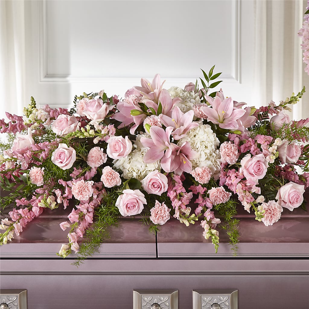 Life & Remembrance Casket Spray – Bird Of Paradise Flowers, Bristol PA