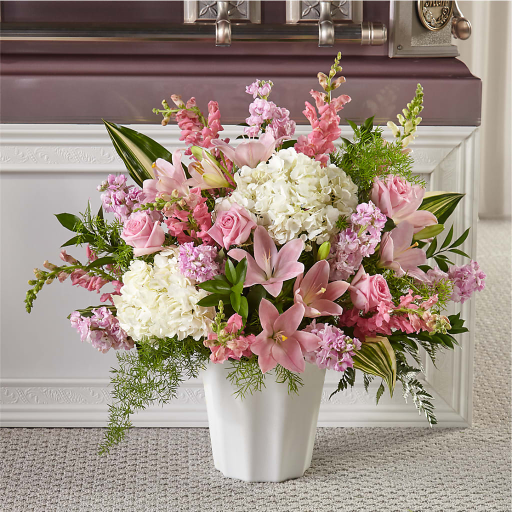 Simply Serene Floor Basket – Bird Of Paradise Flowers, Bristol PA