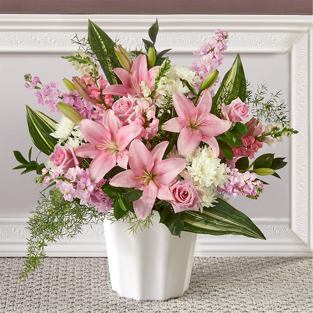 Simply Serene Floor Basket – Bird Of Paradise Flowers, Bristol PA