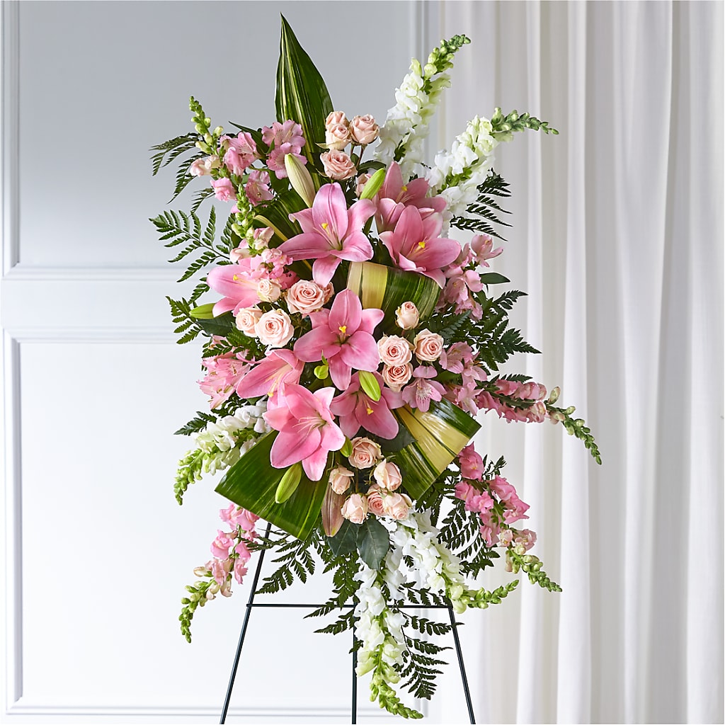 Elegant Embrace Standing Spray – Bird Of Paradise Flowers, Bristol PA