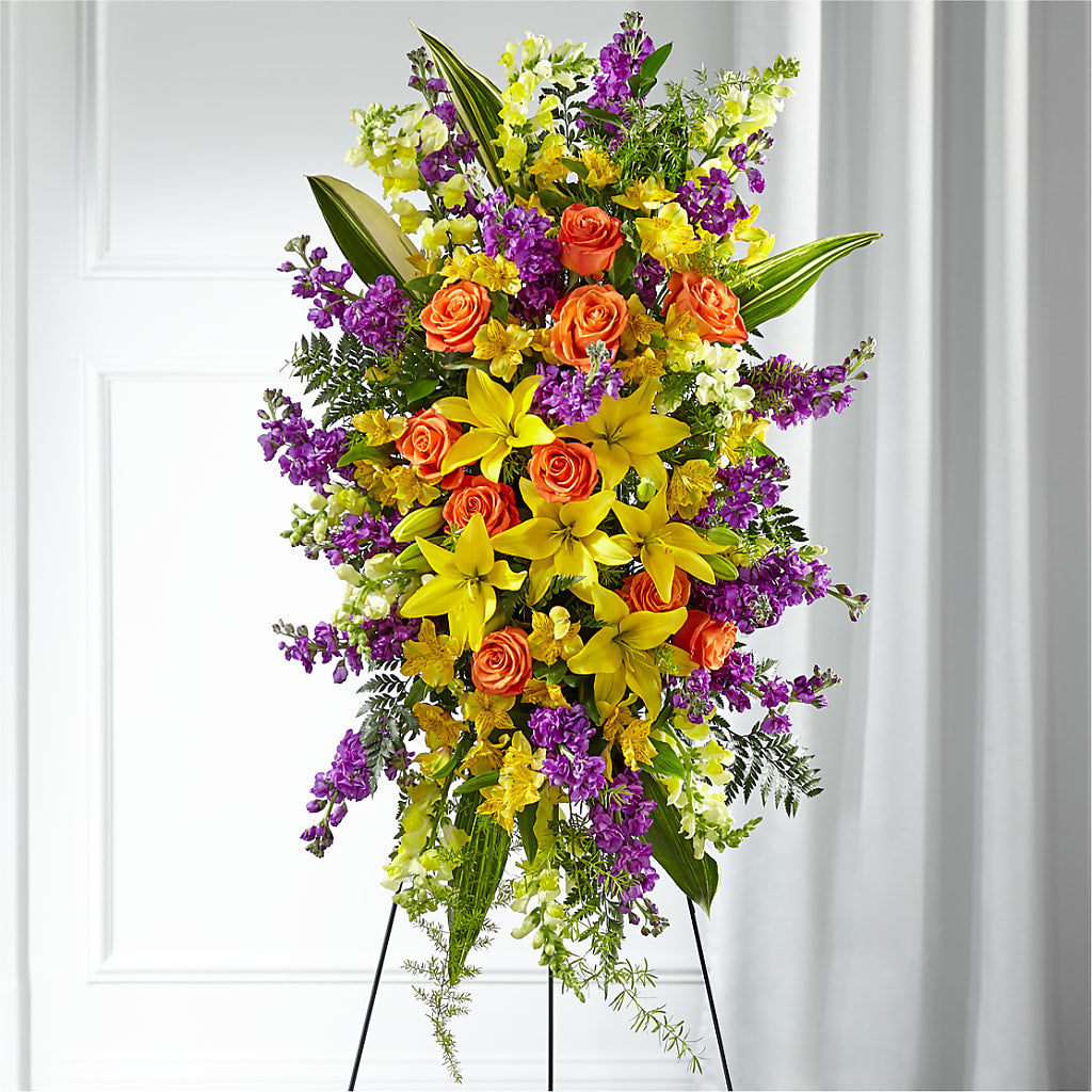 Thoughtful Prayers Standing Spray – Bird Of Paradise Flowers, Bristol PA