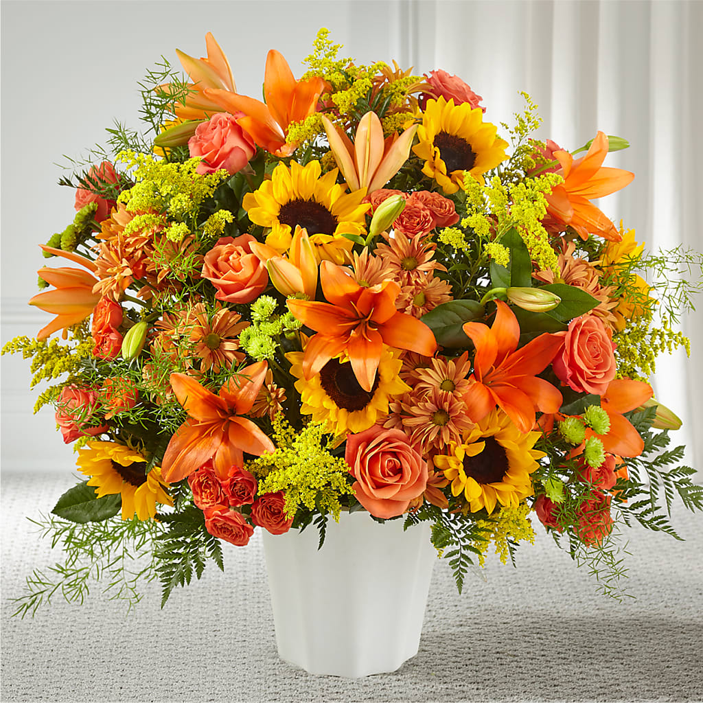 Harvest Thoughts Floor Basket – Bird Of Paradise Flowers, Bristol PA