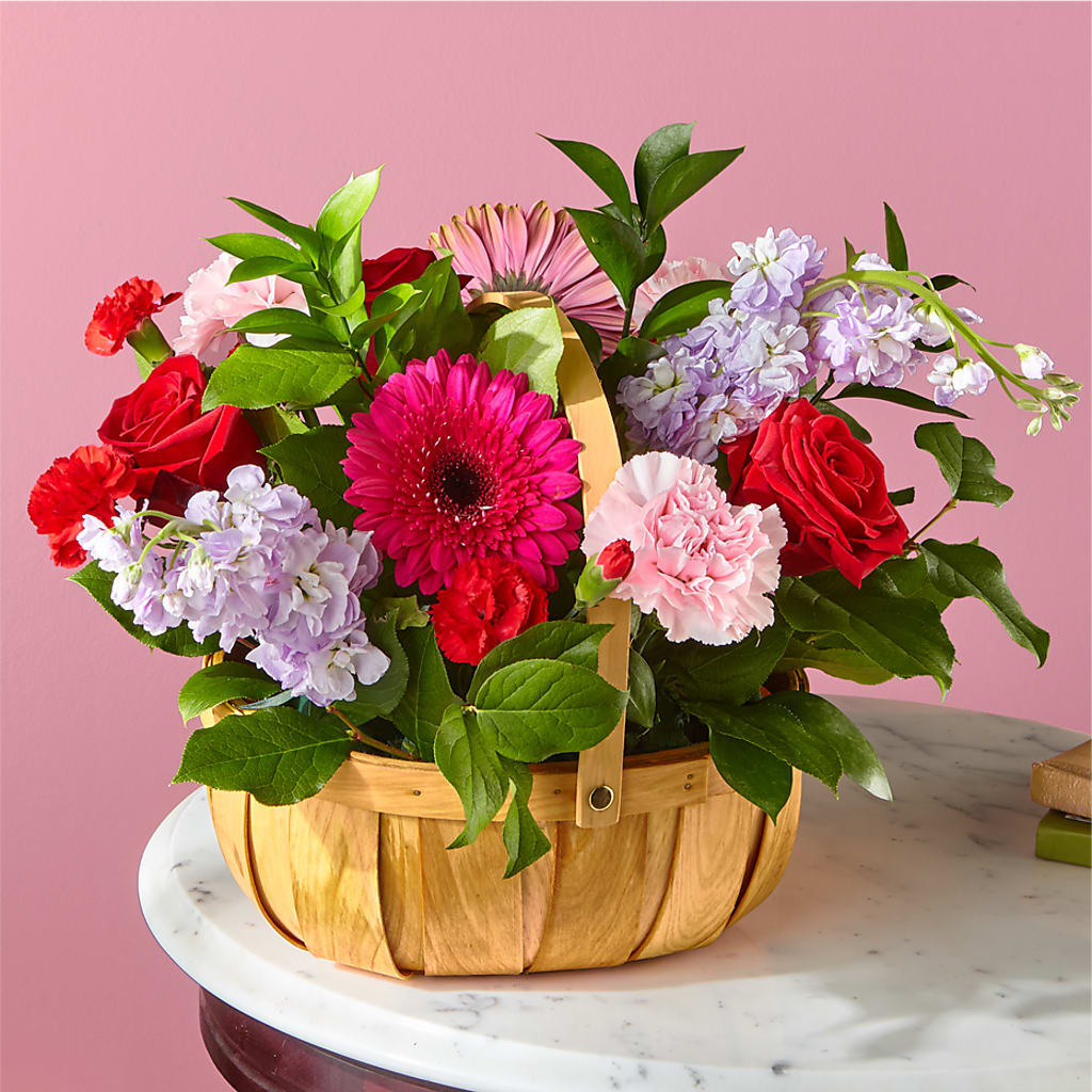 Pink Picnic Basket – Bird Of Paradise Flowers, Bristol PA