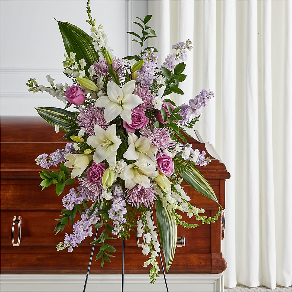 Grateful Hearts Standing Spray – Bird Of Paradise Flowers, Bristol PA