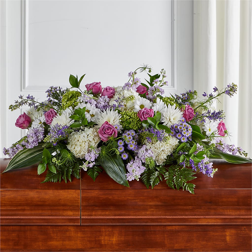 Meadows of Serenity Casket Spray – Bird Of Paradise Flowers, Bristol PA