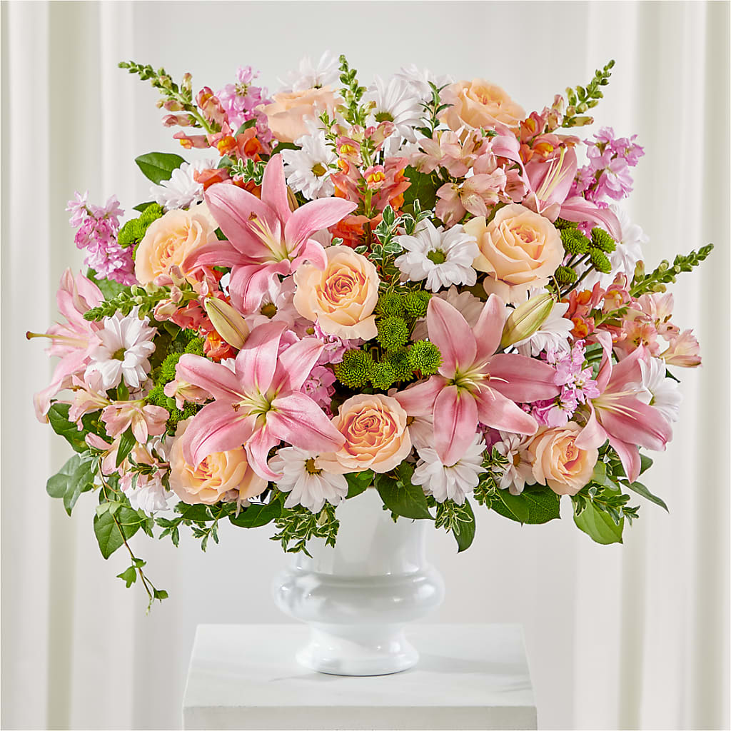 Heartfelt Gesture Urn Arrangement – Bird Of Paradise Flowers, Bristol PA