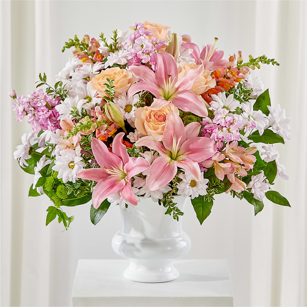 Heartfelt Gesture Urn Arrangement – Bird Of Paradise Flowers, Bristol PA
