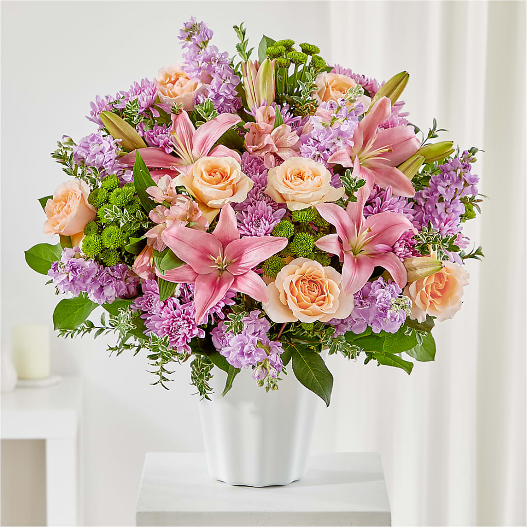 Supportive Embrace Tabletop Basket – Bird Of Paradise Flowers, Bristol PA