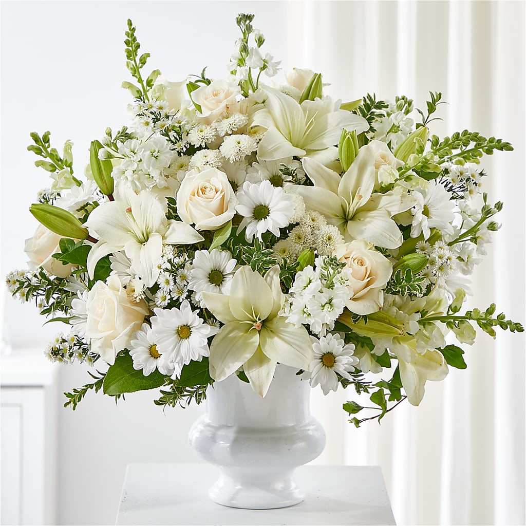 Uplifting Urn Arrangement – Bird Of Paradise Flowers, Bristol PA