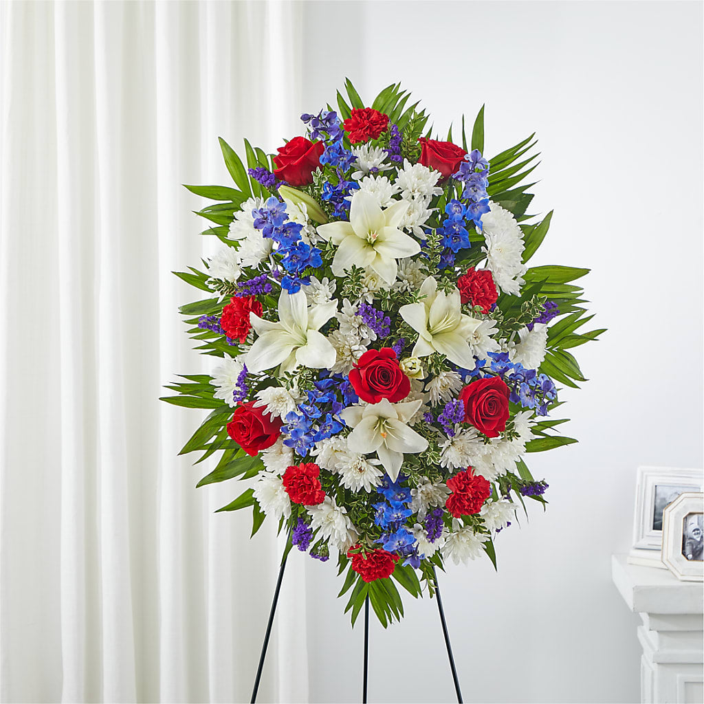 Cherished Service Standing Spray – Bird Of Paradise Flowers, Bristol PA