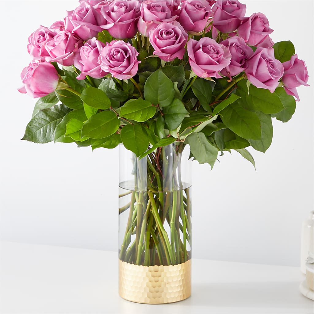 Secret Admirer Lavender Rose Bouquet – Bird Of Paradise Flowers, Bristol PA