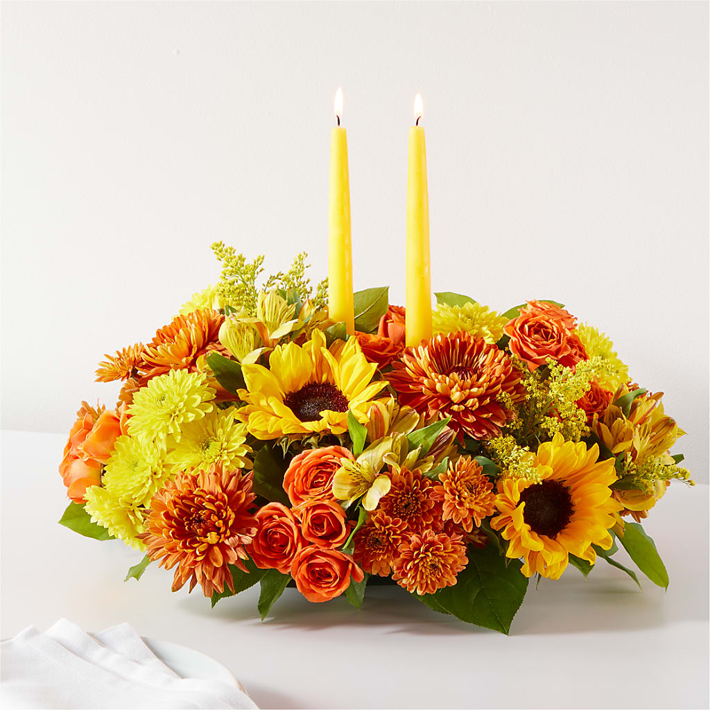 Autumn Harmony Centerpiece – Bird Of Paradise Flowers, Bristol PA