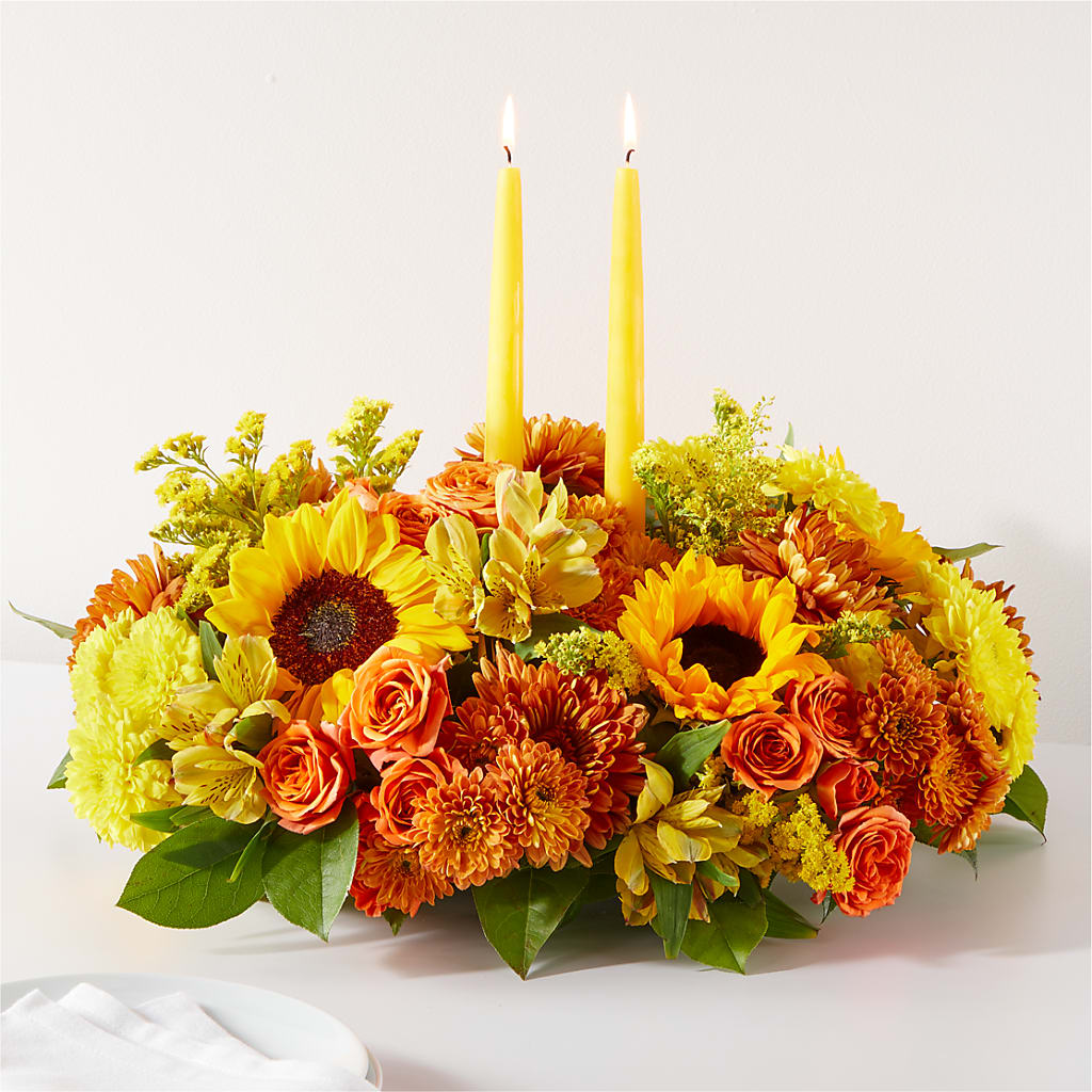 Autumn Harmony Centerpiece – Bird Of Paradise Flowers, Bristol PA