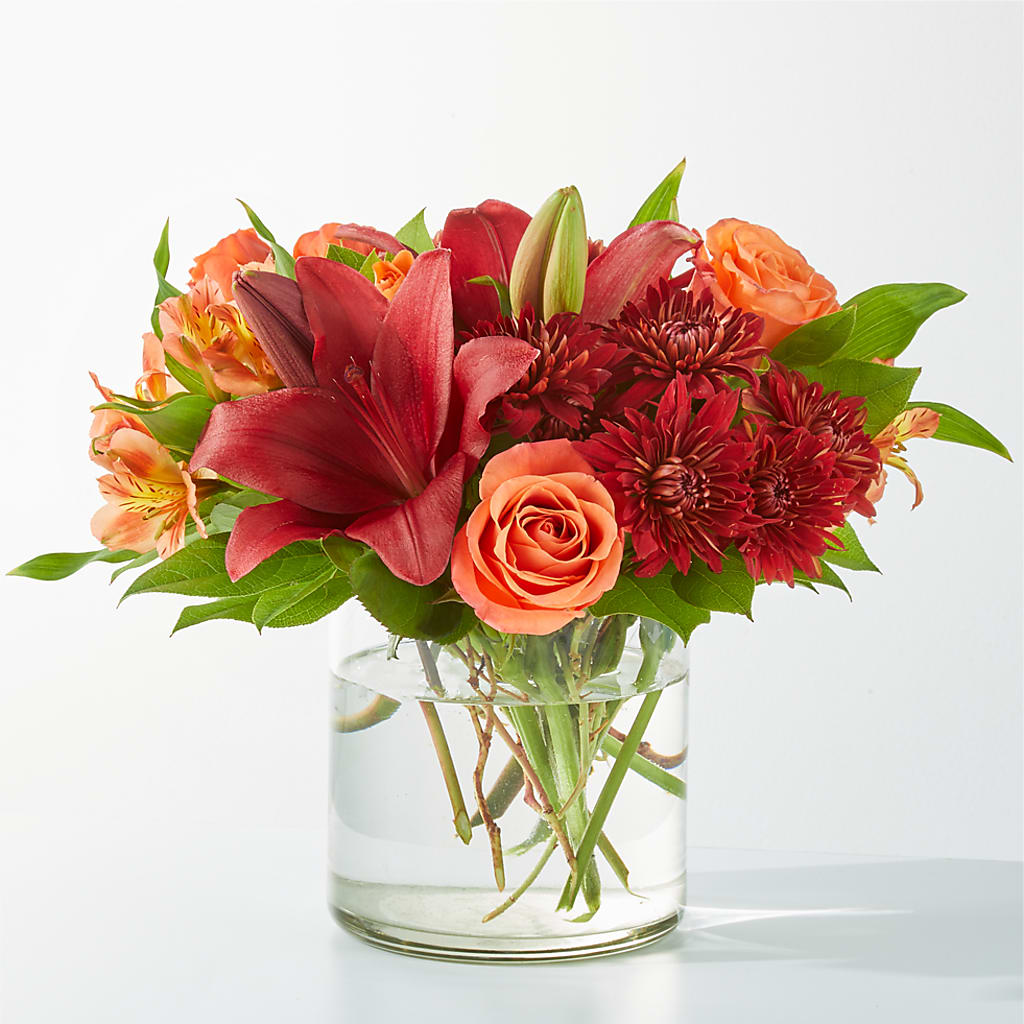 Crimson Leaves Bouquet – Bird Of Paradise Flowers, Bristol PA
