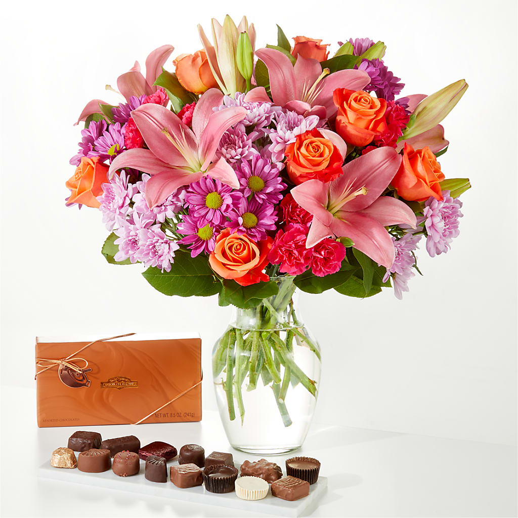 One and Only Bouquet and Chocolate Bundle – Bird Of Paradise Flowers, Bristol PA