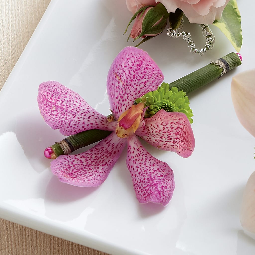 Pink Mokara Boutonniere – Bird Of Paradise Flowers, Bristol PA
