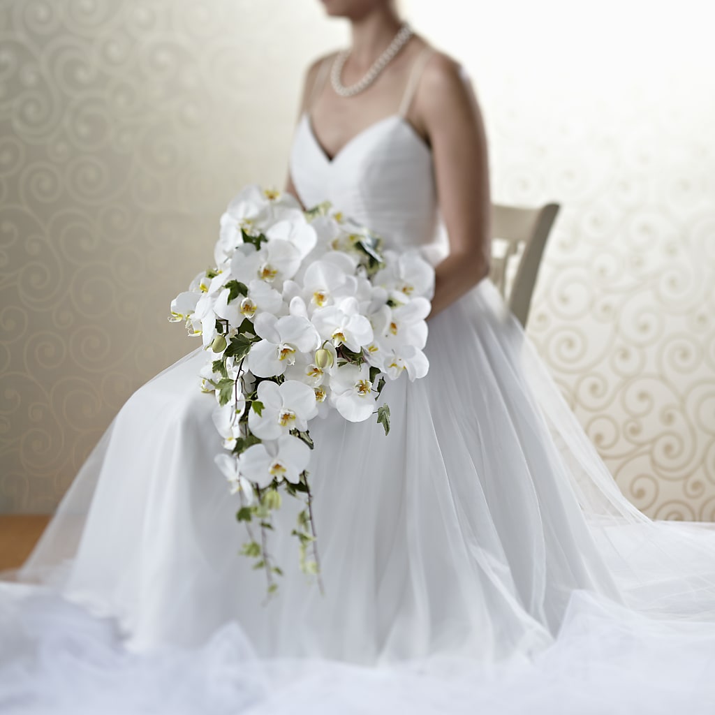 Classic White Bouquet – Bird Of Paradise Flowers, Bristol PA