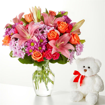 One and Only Bouquet and Bear Bundle –  Bird Of Paradise Flowers, Bristol PA