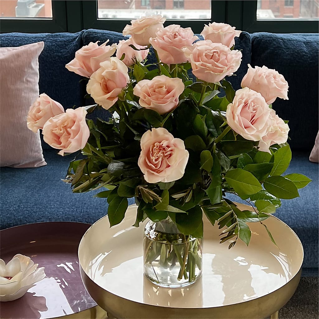 Long Stem Pink Rose Bouquet –  Bird Of Paradise Flowers, Bristol PA