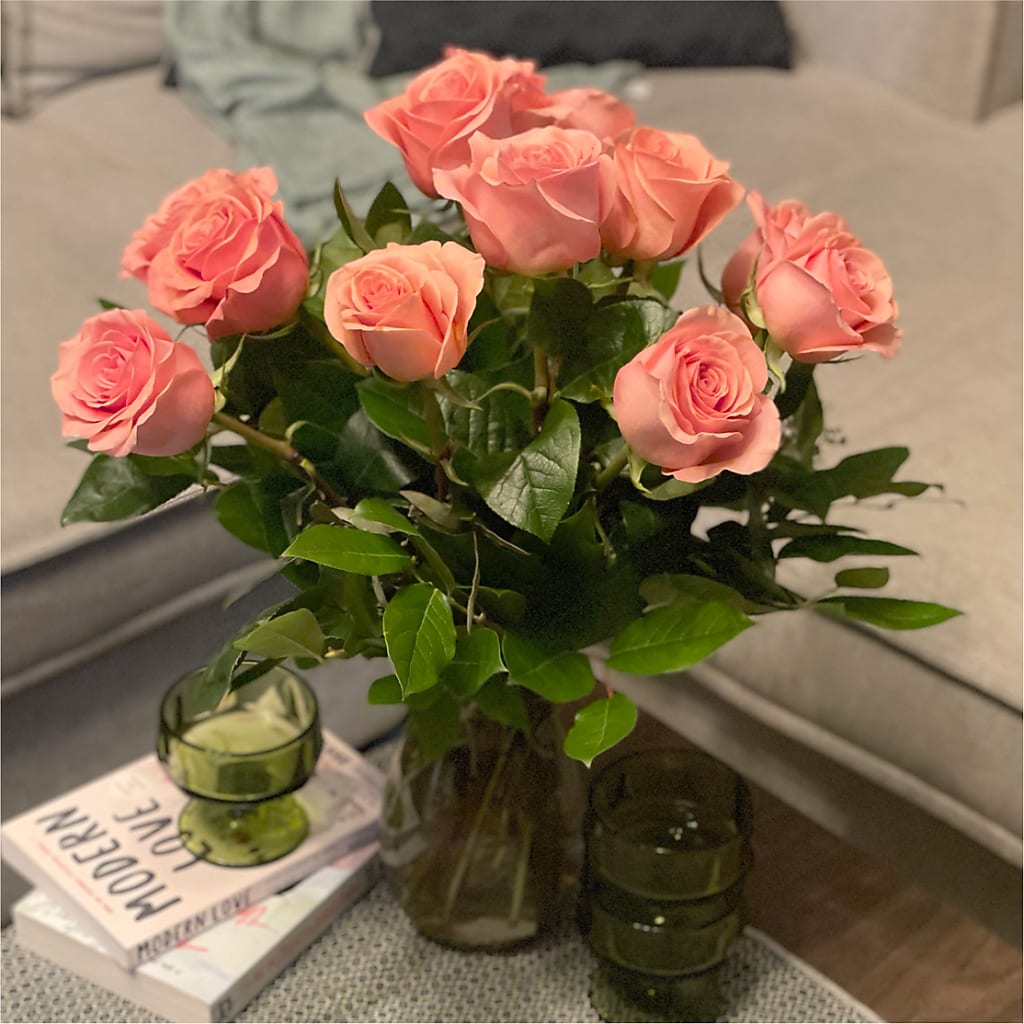 Long Stem Pink Rose Bouquet –  Bird Of Paradise Flowers, Bristol PA