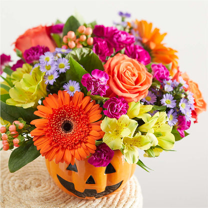 Tricks & Treats Pumpkin –  Bird Of Paradise Flowers, Bristol PA
