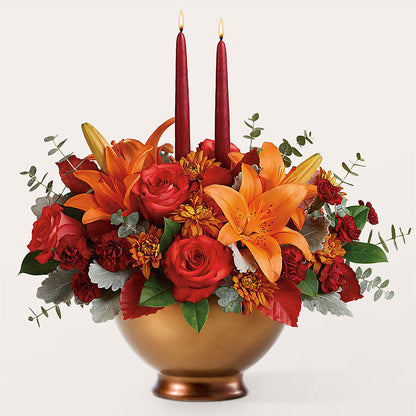 Fruits of Fall Centerpiece –  Bird Of Paradise Flowers, Bristol PA