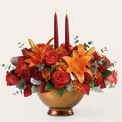 Fruits of Fall Centerpiece –  Bird Of Paradise Flowers, Bristol PA