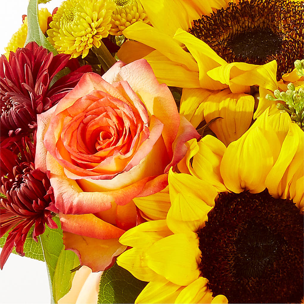 Golden Gourd Pumpkin Bouquet –  Bird Of Paradise Flowers, Bristol PA
