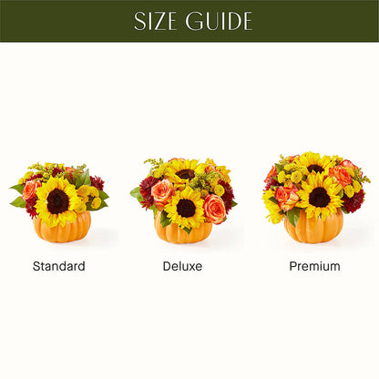 Golden Gourd Pumpkin Bouquet –  Bird Of Paradise Flowers, Bristol PA