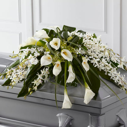 Angel Wings Casket Spray –  Bird Of Paradise Flowers, Bristol PA