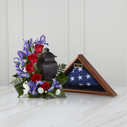 Patriotic Tribute Arrangement –  Bird Of Paradise Flowers, Bristol PA