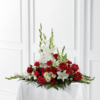 Crimson & White Arrangement –  Bird Of Paradise Flowers, Bristol PA