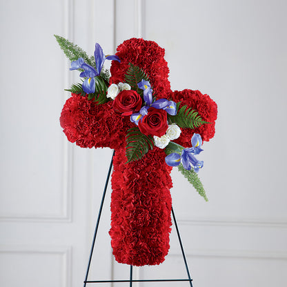 Faithful Hero Floral Cross –  Bird Of Paradise Flowers, Bristol PA
