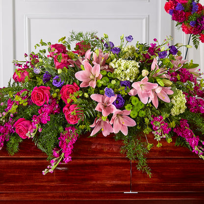 Radiant Tribute Casket Spray –  Bird Of Paradise Flowers, Bristol PA