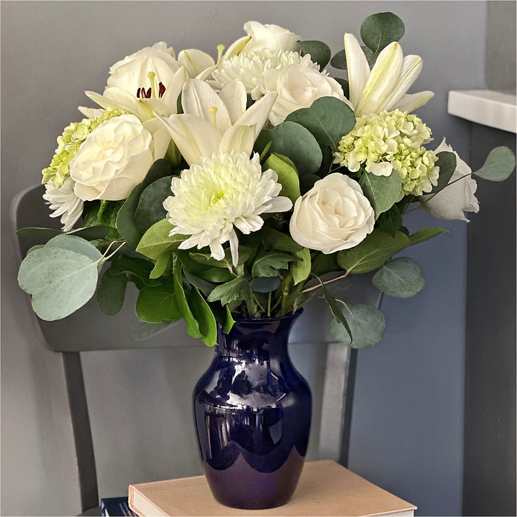 Snowy Dreams Bouquet –  Bird Of Paradise Flowers, Bristol PA