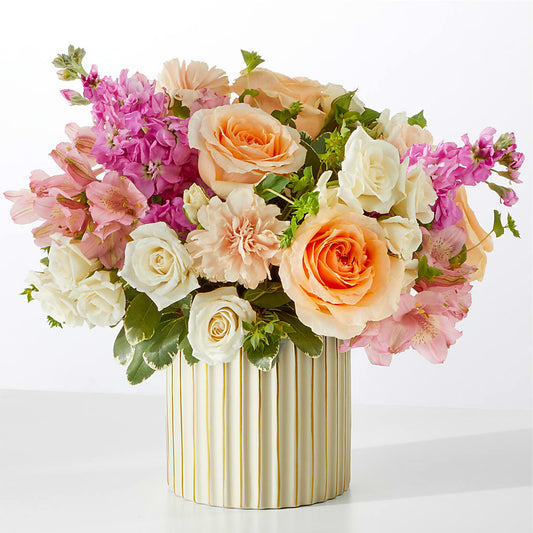 Paradise Bouquet with Ivory Vase –  Bird Of Paradise Flowers, Bristol PA