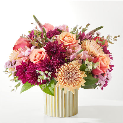 Berry Cobbler Bouquet with Ivory Vase –  Bird Of Paradise Flowers, Bristol PA