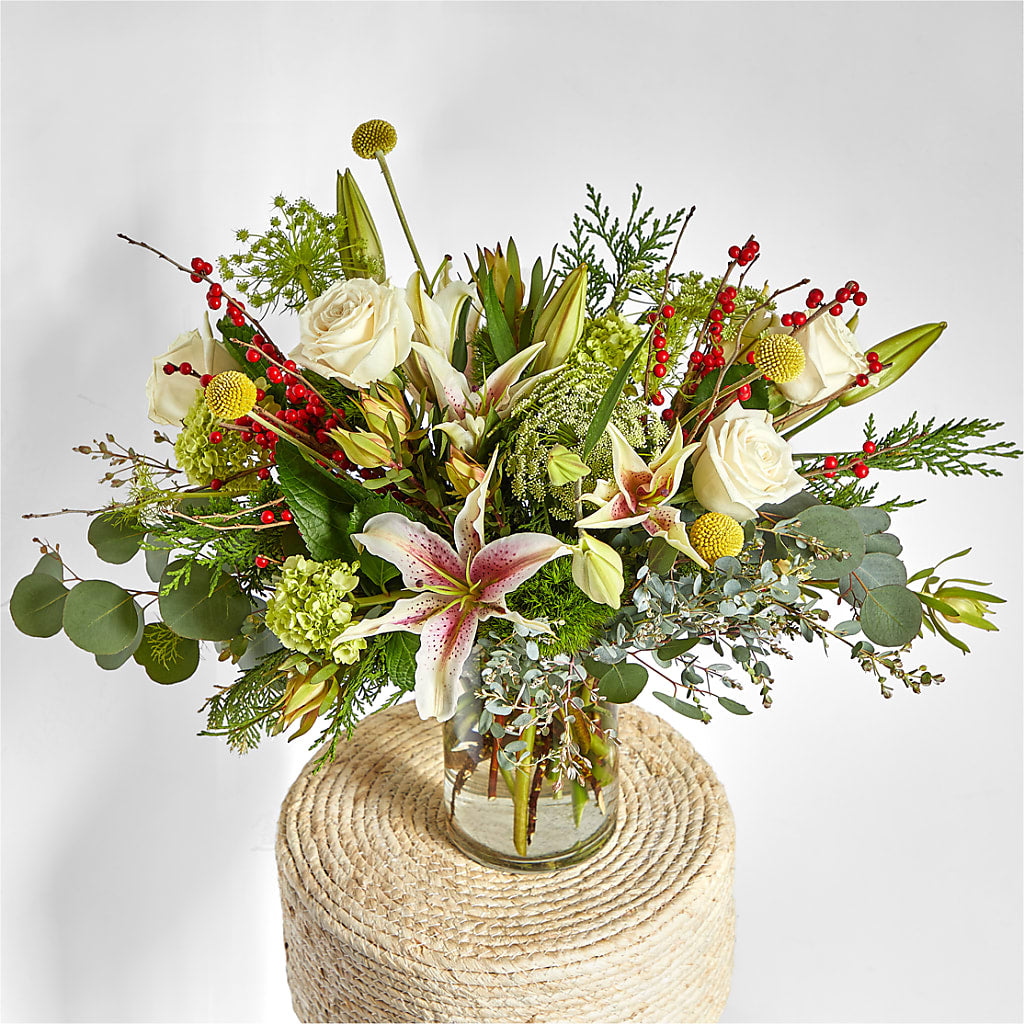 Berry & Bright Bouquet –  Bird Of Paradise Flowers, Bristol PA