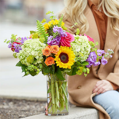 Vibrant Greetings Bouquet –  Bird Of Paradise Flowers, Bristol PA