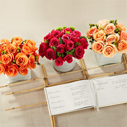 Dawn Rose Centerpiece –  Bird Of Paradise Flowers, Bristol PA